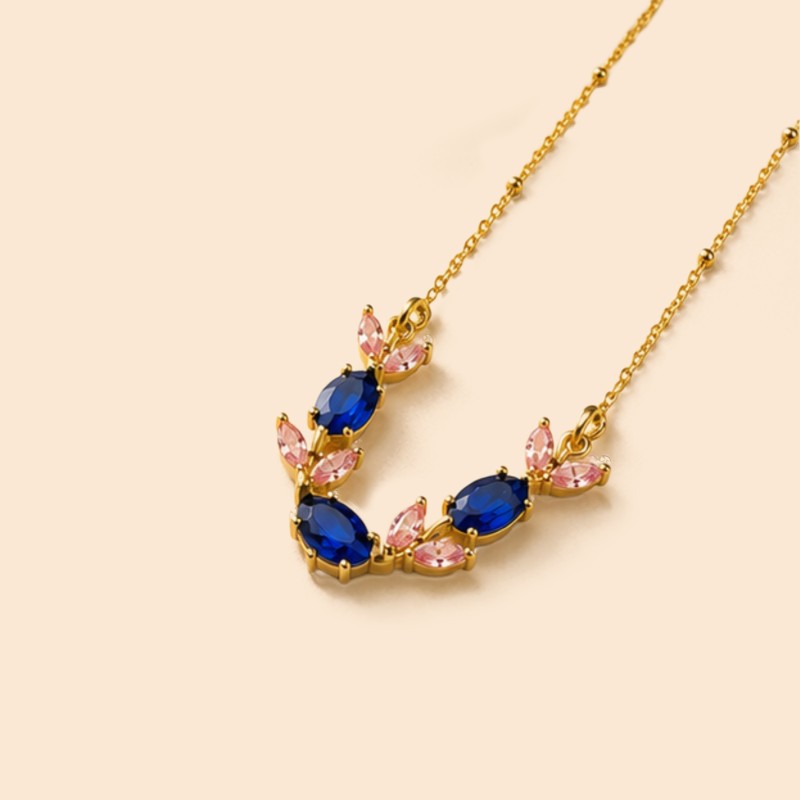 Celeste Bloom Sapphire Necklace