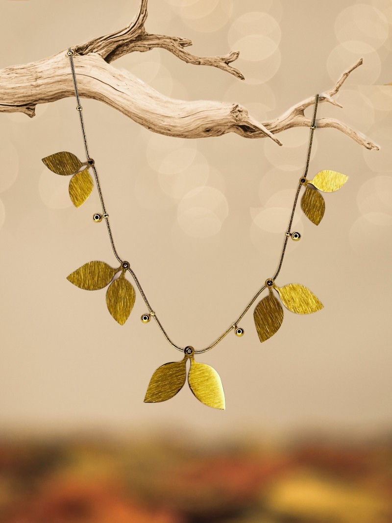 Willow Leaf Charm Necklace