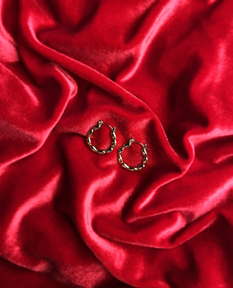 Twisted Hoop Earings